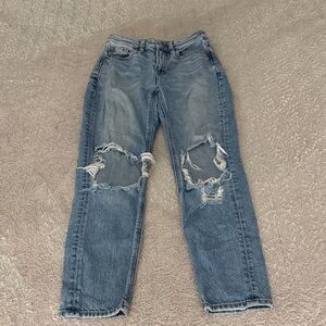 American Eagle Outfitters Ripped Blue Jeans